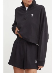 βαμβακερό σορτσάκι adidas originals χρώμα: μαύρο, iy7343 100% βαμβάκι