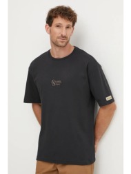 μπλουζάκι columbia csc heritage χρώμα: μαύρο, 2090871 73% βαμβάκι, 27% πολυεστέρας