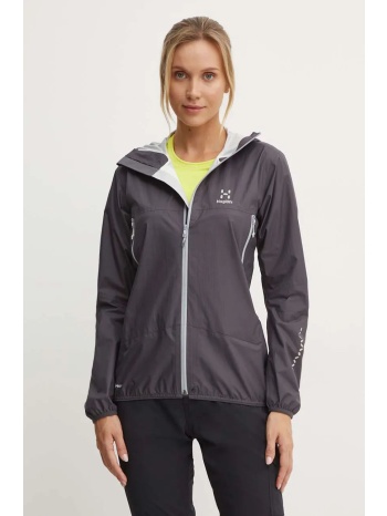 σακάκι εξωτερικού χώρου haglöfs l.i.m proof χρώμα μαύρο