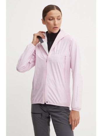 σακάκι εξωτερικού χώρου haglöfs l.i.m proof χρώμα ροζ