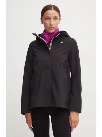 μπουφάν k-way χρώμα μαύρο, k21488w κύριο υλικό 85%