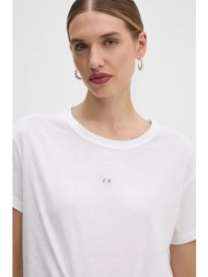 μπλουζάκι zadig&voltaire χρώμα: μπεζ, jwts01669 50% πολυεστέρας, 30% βαμβάκι, 20% βαμβακερός καμβάς