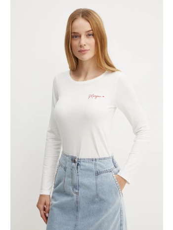 longsleeve morgan tmateo χρώμα άσπρο, tmateo 50% βαμβάκι