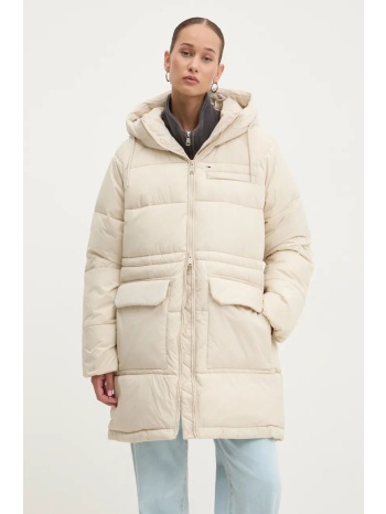 μπουφάν tommy jeans χρώμα μπεζ, dw0dw18842 κύριο υλικό
