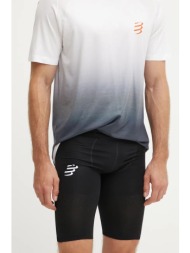 σορτς τρεξίματος compressport run under control χρώμα: μαύρο, am00022b 93% πολυαμίδη, 7% σπαντέξ