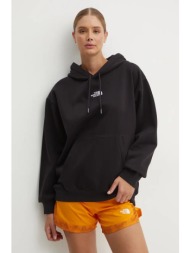 μπλούζα the north face essential hoodie χρώμα: μαύρο, με κουκούλα, nf0a89enjk31 68% βαμβάκι, 32% πολ