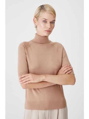 μπλουζάκι medicine χρώμα μπεζ 50% βισκόζη, 25% πολυαμίδη