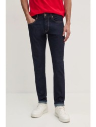 τζιν παντελόνι red bull racing x pepe jeans χρώμα: ναυτικό μπλε, rm200005r032 κύριο υλικό: 99% βαμβά