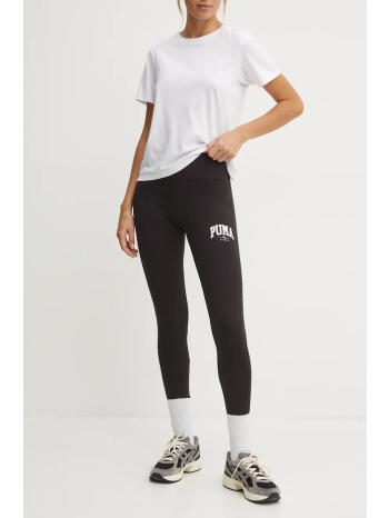 κολάν puma χρώμα μαύρο, 681541 95% βαμβάκι, 5% σπαντέξ