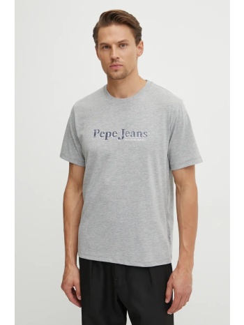 μπλουζάκι pepe jeans somers tee χρώμα γκρι, pm509649 50%