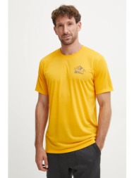 αθλητικό μπλουζάκι jack wolfskin vonnan χρώμα: πορτοκαλί, a62314 100% ανακυκλωμένος πολυεστέρας