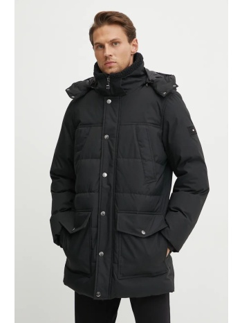 μπουφάν tommy hilfiger χρώμα μαύρο, mw0mw36593 κύριο