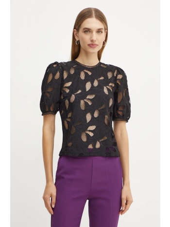 μπλουζάκι morgan droul χρώμα μαύρο, droul υλικό 1 100%