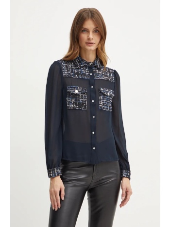 πουκάμισο morgan clar χρώμα ναυτικό μπλε, clar υλικό 1