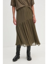 φούστα pepe jeans rejoice χρώμα: πράσινο, pl901160 100% πολυεστέρας