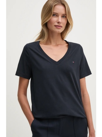 βαμβακερό μπλουζάκι tommy hilfiger γυναικείο, χρώμα