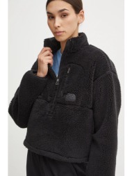 φλις μπουφάν the north face tnf extreme pile pullover χρώμα: μαύρο, nf0a88zcjk31 100% πολυεστέρας