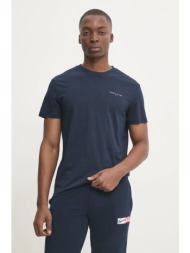 βαμβακερό μπλουζάκι tommy jeans ανδρικό, χρώμα: ναυτικό μπλε, dm0dm21188 100% βαμβάκι