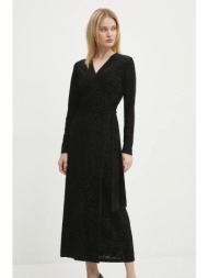 φόρεμα never fully dressed willow wrap dress χρώμα: μαύρο, nfddr1685 59% πολυεστέρας, 30% πολυαμίδιο