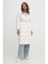 μπουφάν με επένδυση από πούπουλα geox χρώμα: άσπρο, w4626v-t3146-f1680 κύριο υλικό: 100% πολυαμίδιο
