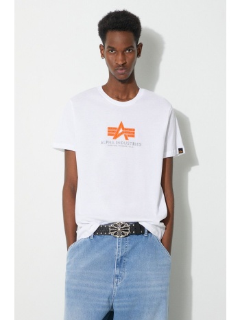 βαμβακερό μπλουζάκι alpha industries basic rubber ανδρικό