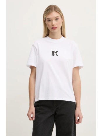 βαμβακερό μπλουζάκι karl lagerfeld jeans γυναικείο, χρώμα