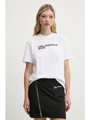 βαμβακερό μπλουζάκι karl lagerfeld jeans γυναικείο, χρώμα