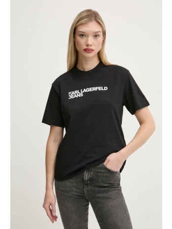 βαμβακερό μπλουζάκι karl lagerfeld jeans γυναικείο, χρώμα