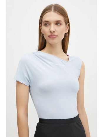 μπλουζάκι karl lagerfeld χρώμα μπλε, a1w17123 92% lenzing
