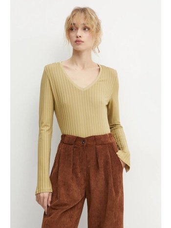 μακρυμάνικο boss χρώμα πράσινο, 50532052 97% βισκόζη, 3%