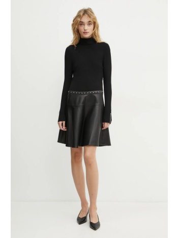 φόρεμα morgan rpepper χρώμα μαύρο, rpepper κύριο υλικό