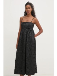 φόρεμα stine goya χρώμα: μαύρο, sg-ps25-d068-2320 κύριο υλικό: 95% ανακυκλωμένος πολυεστέρας, 5% σπα