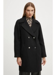 παλτό από μείγμα μαλλιού morgan giti χρώμα: μαύρο, giti κύριο υλικό: 48% μαλλί, 46% πολυεστέρας, 3% 