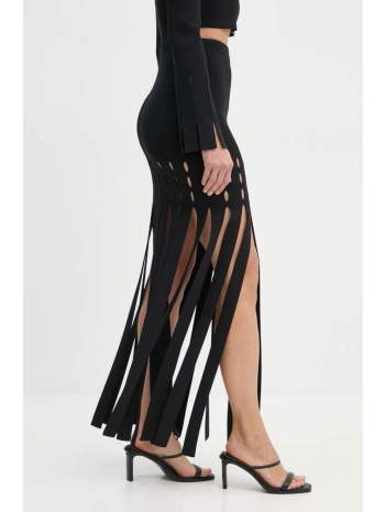 φούστα nanushka triana χρώμα μαύρο, nw24fwsk47000 52%