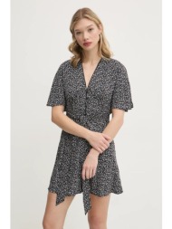 φόρεμα tommy jeans χρώμα: μαύρο, dw0dw20187 100% πολυεστέρας