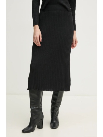 φούστα pepe jeans nicole skirt χρώμα μαύρο, pl901174 60%