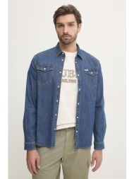 τζιν πουκάμισο guess truckee ανδρικό, χρώμα: μπλε, m4yh02 d3pf6 98% βαμβάκι, 2% σπαντέξ