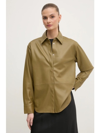 πουκάμισο calvin klein jeans χρώμα πράσινο, j20j224868