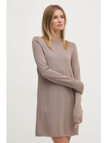 φόρεμα calvin klein jeans χρώμα μπεζ, j20j224831 80%