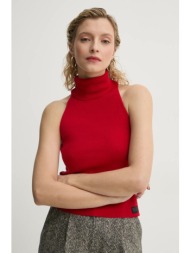 βαμβακερό γιλέκο g-star raw χρώμα: κόκκινο, d26410-d487 100% οργανικό βαμβάκι