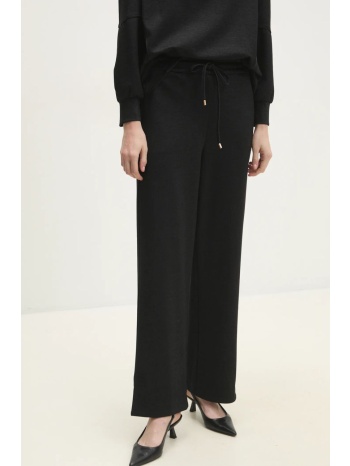 παντελόνι φόρμας answear lab χρώμα μαύρο 45% πολυαμίδιο