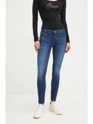 τζιν παντελόνι guess annette χρώμα: ναυτικό μπλε, w2ya99 d4q03 92% βαμβάκι, 6% ελαστομυλίστερ, 2% σπ