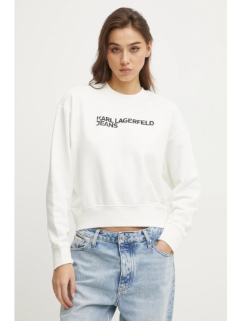 μπλούζα karl lagerfeld jeans χρώμα άσπρο, a1w20005 90%