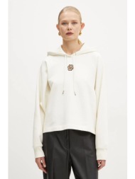 βαμβακερή μπλούζα boss γυναικεία, χρώμα: μπεζ, με κουκούλα, 50537934 κύριο υλικό: 100% βαμβάκι
πλέξη