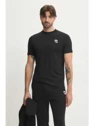 βαμβακερό μπλουζάκι karl lagerfeld ανδρικό, χρώμα: μαύρο, 500224.755710 100% βαμβάκι