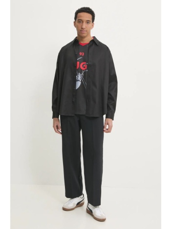 μπλουζάκι hugo χρώμα μαύρο, 50531299 100% πολυεστέρας