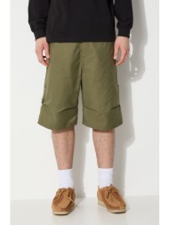 σορτς maharishi original dragon loose snoshorts χρώμα: πράσινο, 5070.olive 66% οργανικό βαμβάκι, 34%