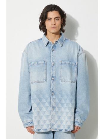 τζιν μπουφάν marcelo burlon laser cross dnm overshirt