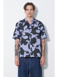 βαμβακερό πουκάμισο neil barrett boxy bold flowers print short sleeve shirt ανδρικό, my60214a-y059-7