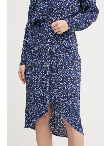 φούστα pepe jeans alitha χρώμα μπλε, pl901173 100% βισκόζη